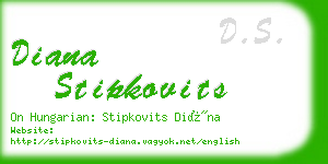 diana stipkovits business card